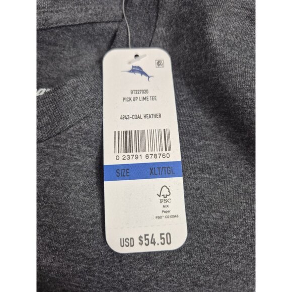 TOMMY BAHAMA Men's T-Shirt Size XLT Gray Short Sleeve Tequila Theme (58) - Picture 7 of 11